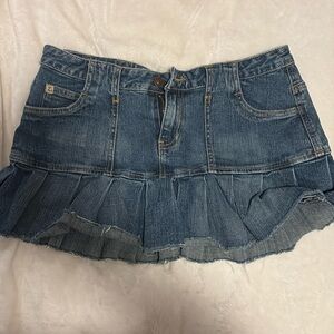Y2K Jean Mini Skirt